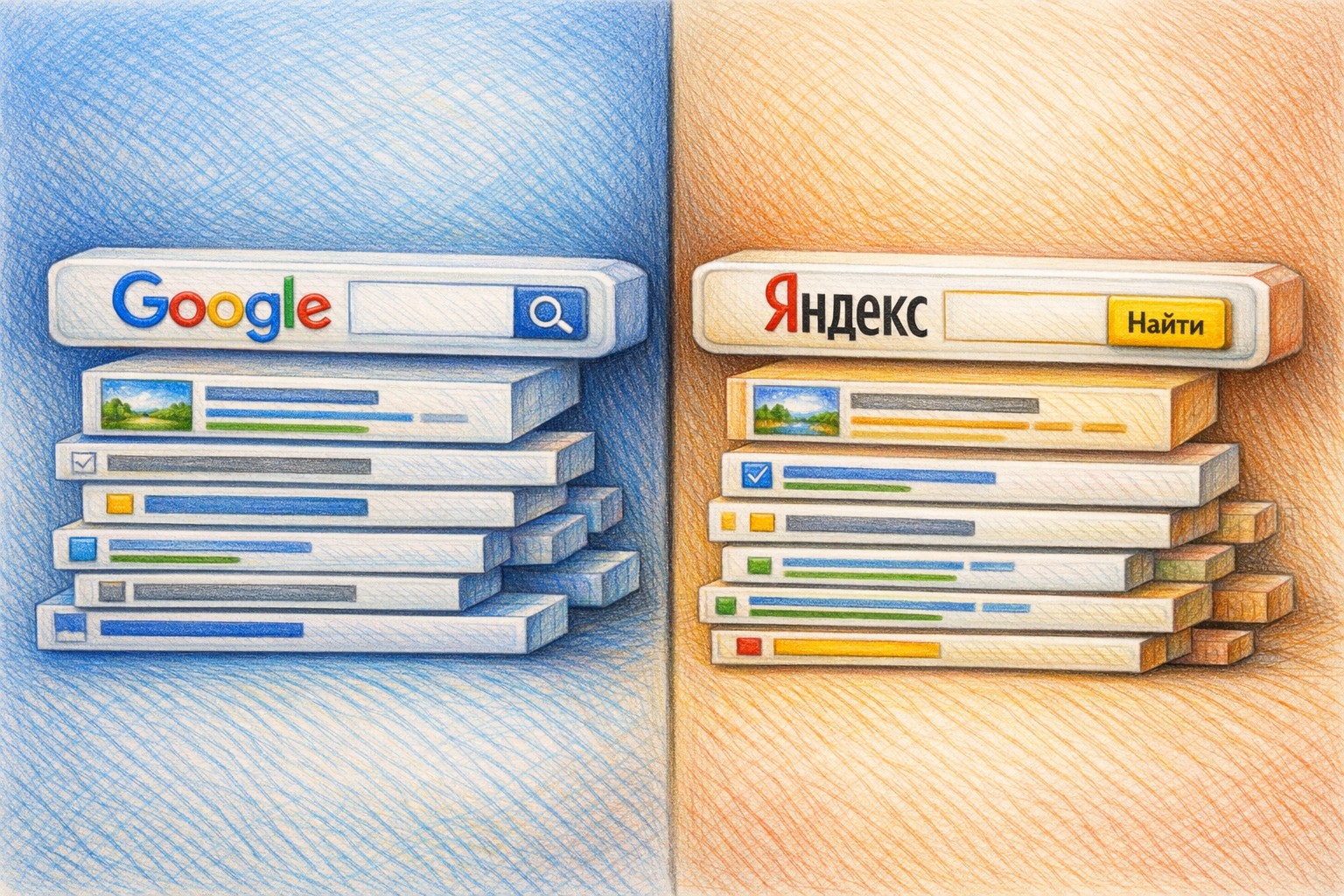 Анализ позиций сайта в поисковых системах Google и Яндекс