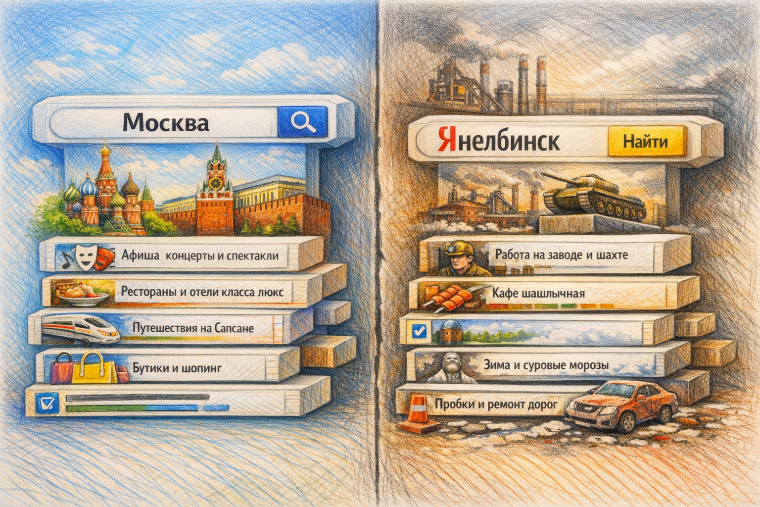 Сравнение выдачи на смартфоне и ноутбуке