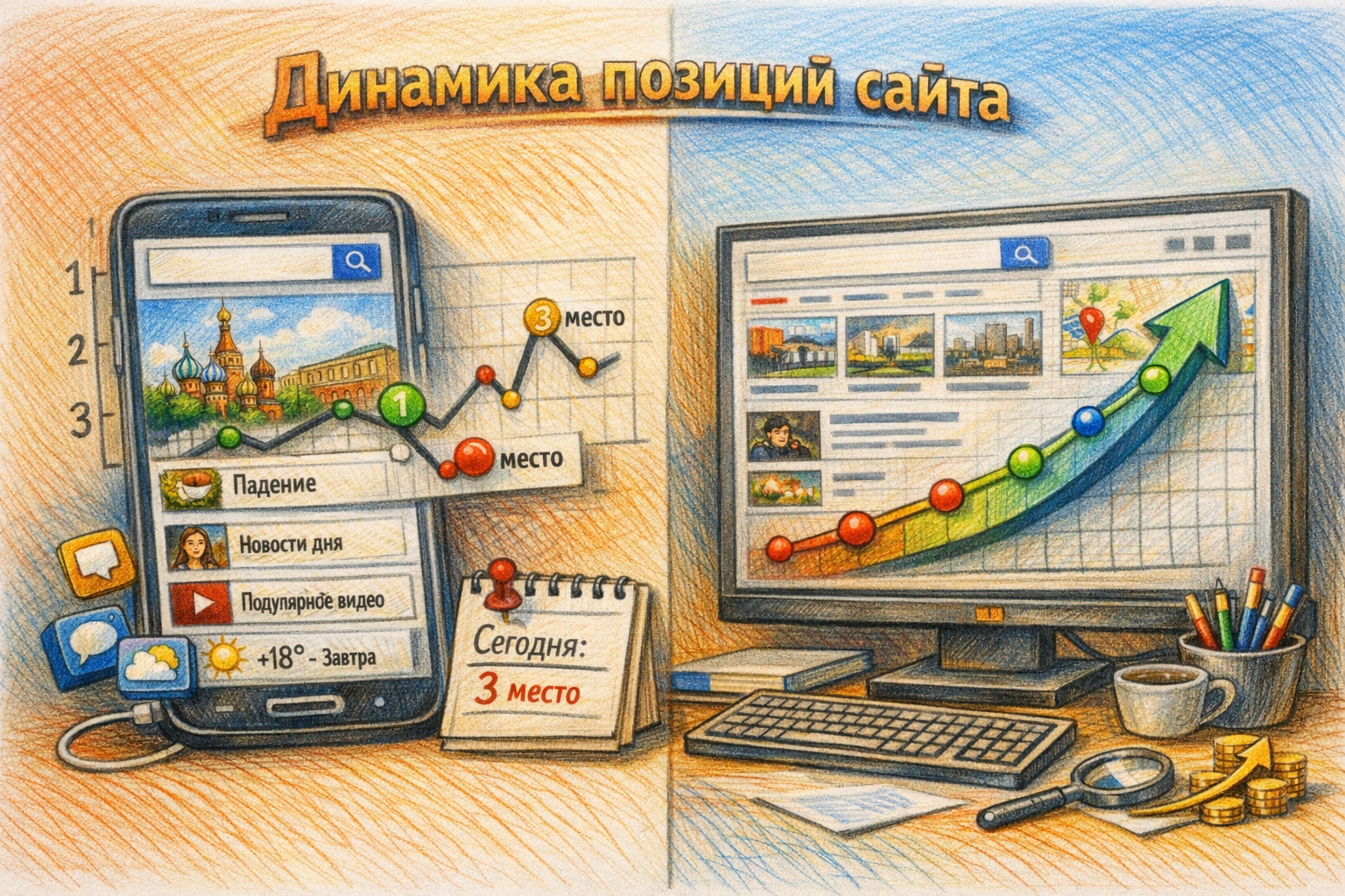 Как объяснить клиенту разницу в позициях сайта